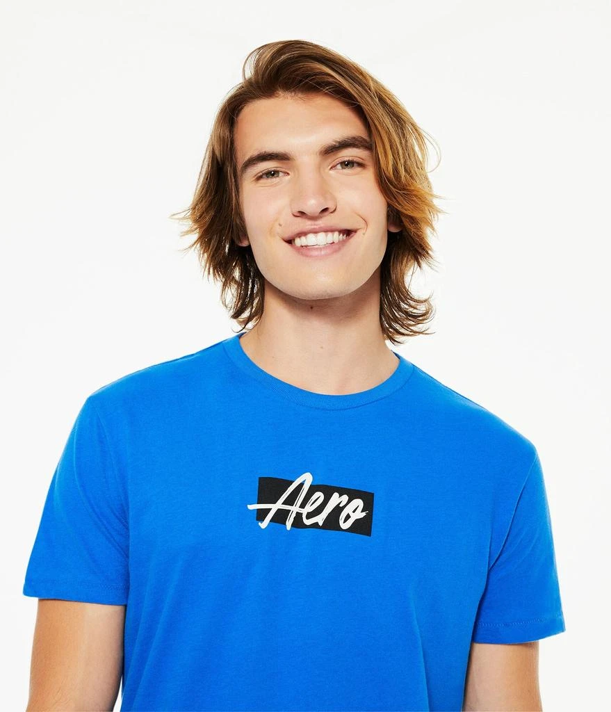 商品Aeropostale|Aeropostale Men's Script Box Logo Graphic Tee,价格¥201,第4张图片详细描述