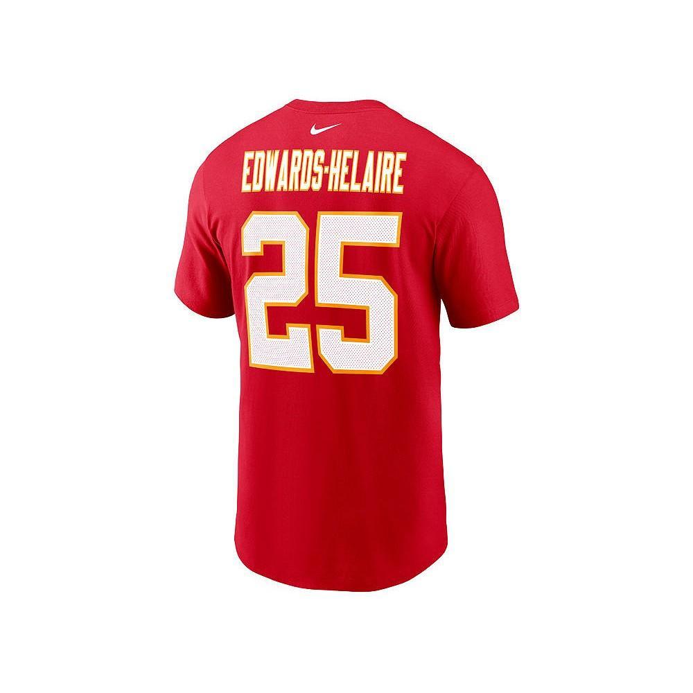 商品NIKE|Kansas City Chiefs Men's Pride Name and Number Wordmark 3.0 Player T-shirt Clyde Edwards-Helaire,价格¥244,第1张图片