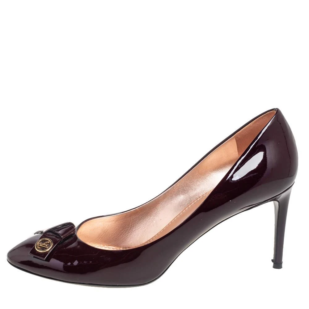商品[二手商品] Louis Vuitton|Louis Vuitton Amarante Vernis Leather Fiance Pumps Size 41,价格¥2488,第2张图片详细描述