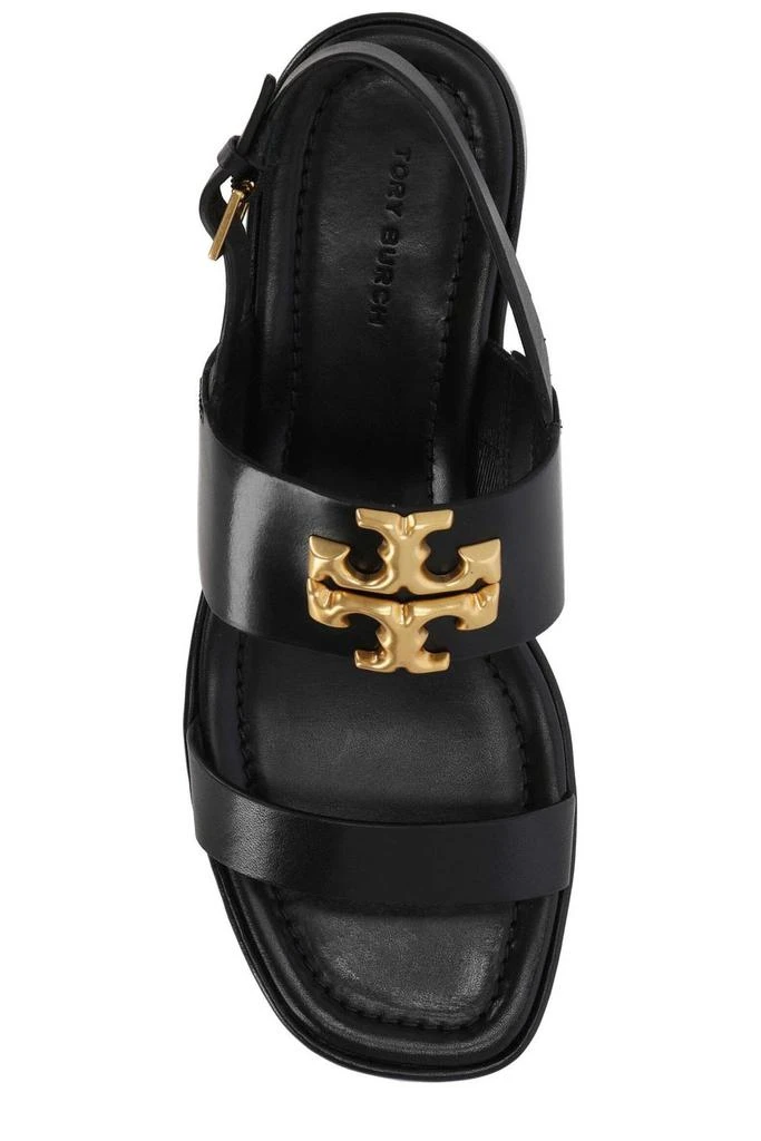 商品Tory Burch|Tory Burch Eleanor Logo Plaque Heeled Sandals,价格¥5960,第4张图片详细描述