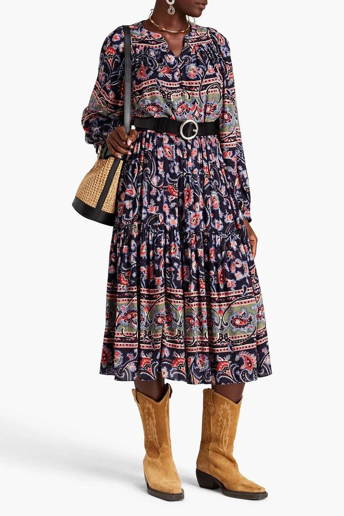 商品ba&sh|Paisley-print crepe blouse,价格¥296,第2张图片详细描述