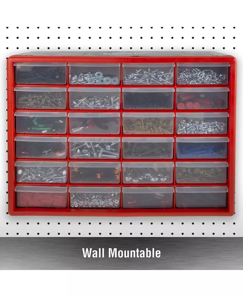 商品Trademark Global|Storage Drawers - 24 Compartment organizer Desktop or Wall Mount Container - 24 Bins by Stalwart,价格¥1136,第5张图片详细描述