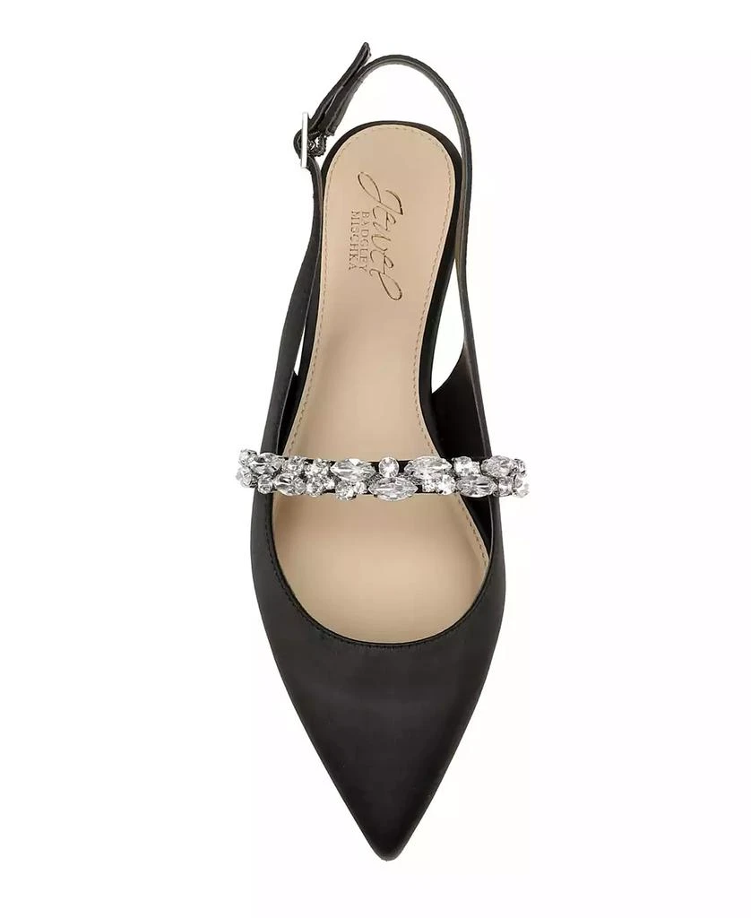 商品Badgley Mischka|Women's Bambi Slingback Evening Flats,价格¥703,第4张图片详细描述