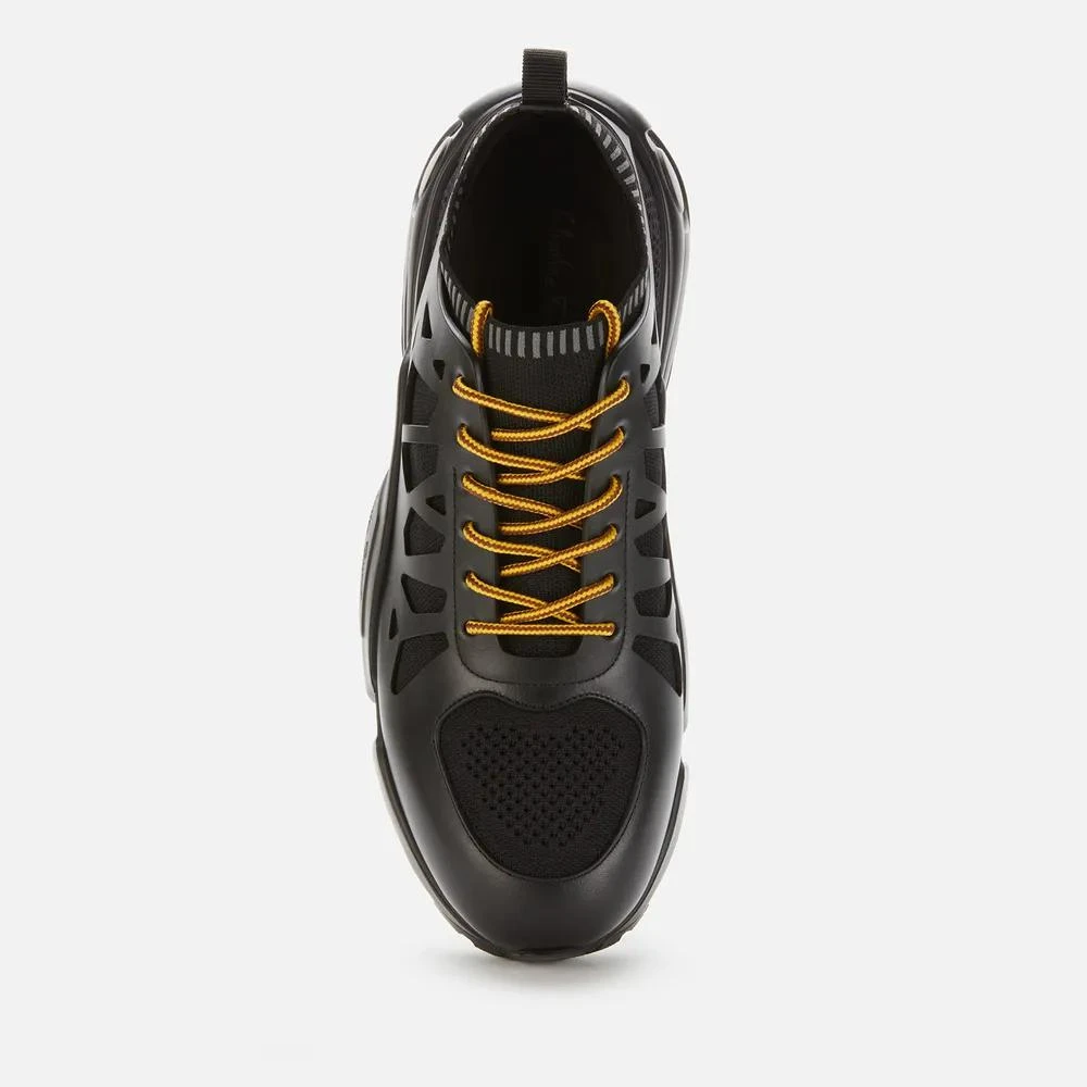 商品Salvatore Ferragamo|Salvatore Ferragamo Men's Raintop Leather Trainers,价格¥1786,第3张图片详细描述