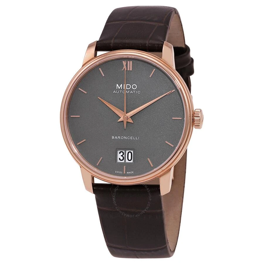 商品MIDO|Baroncelli 灰色表盘男士机械手表  80 小时动力储备 M0274263608800,价格¥3241,第1张图片