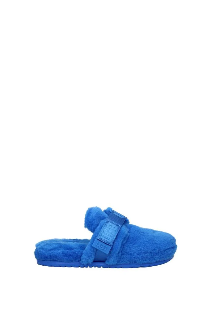 商品UGG|Slippers and clogs Fur Blue,价格¥592,第1张图片