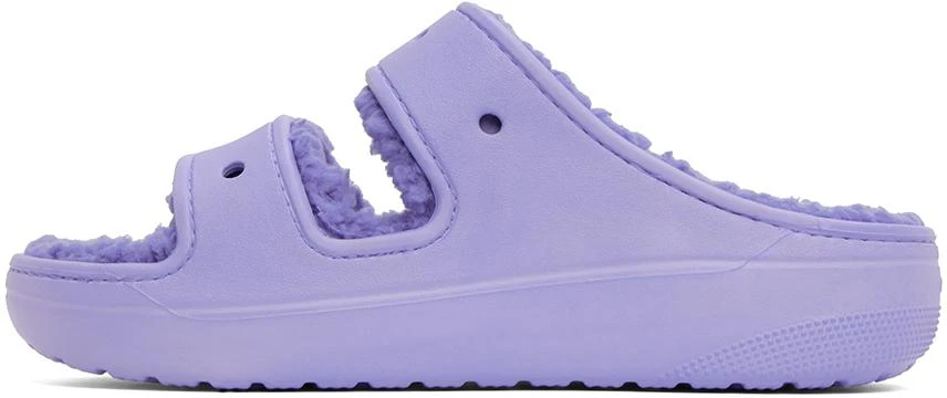 商品Crocs|Blue Classic Cozzzy Sandals,价格¥207,第3张图片详细描述