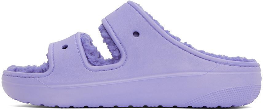 商品Crocs|Blue Classic Cozzzy Sandals,价格¥447,第5张图片详细描述