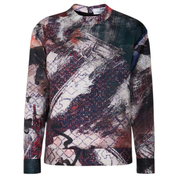 商品PRABAL GURUNG|Prabal Gurung Printed Satin Sweatshirt M,价格¥669,第1张图片