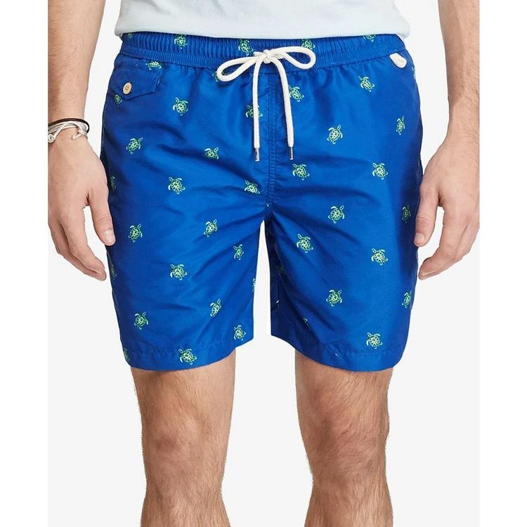 商品Ralph Lauren|Men's 5¾" Printed Critter Swim Trunks,价格¥194,第2张图片详细描述