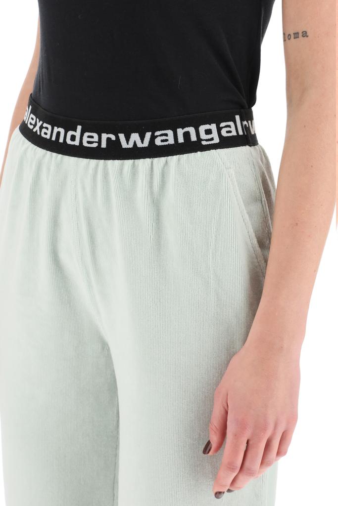 Alexander Wang Logo Band Joggers In Stretch Corduroy商品第4张图片规格展示