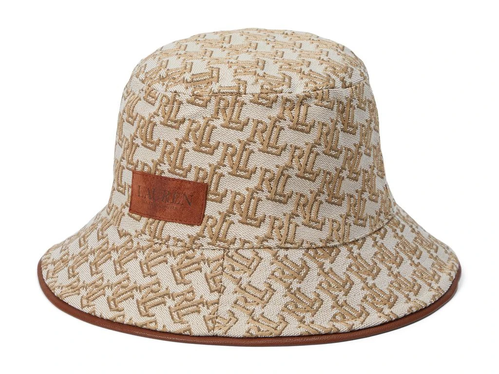 商品Ralph Lauren|Monogram Bucket Hat with Leat,价格¥723,第1张图片