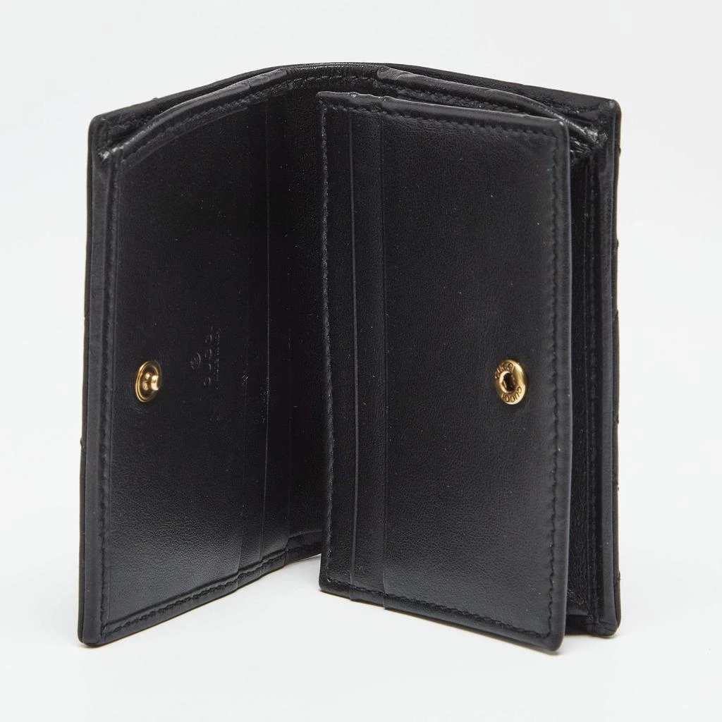 商品[二手商品] Gucci|Gucci Black Matelassé Leather GG Marmont Card Case,价格¥3152,第2张图片详细描述