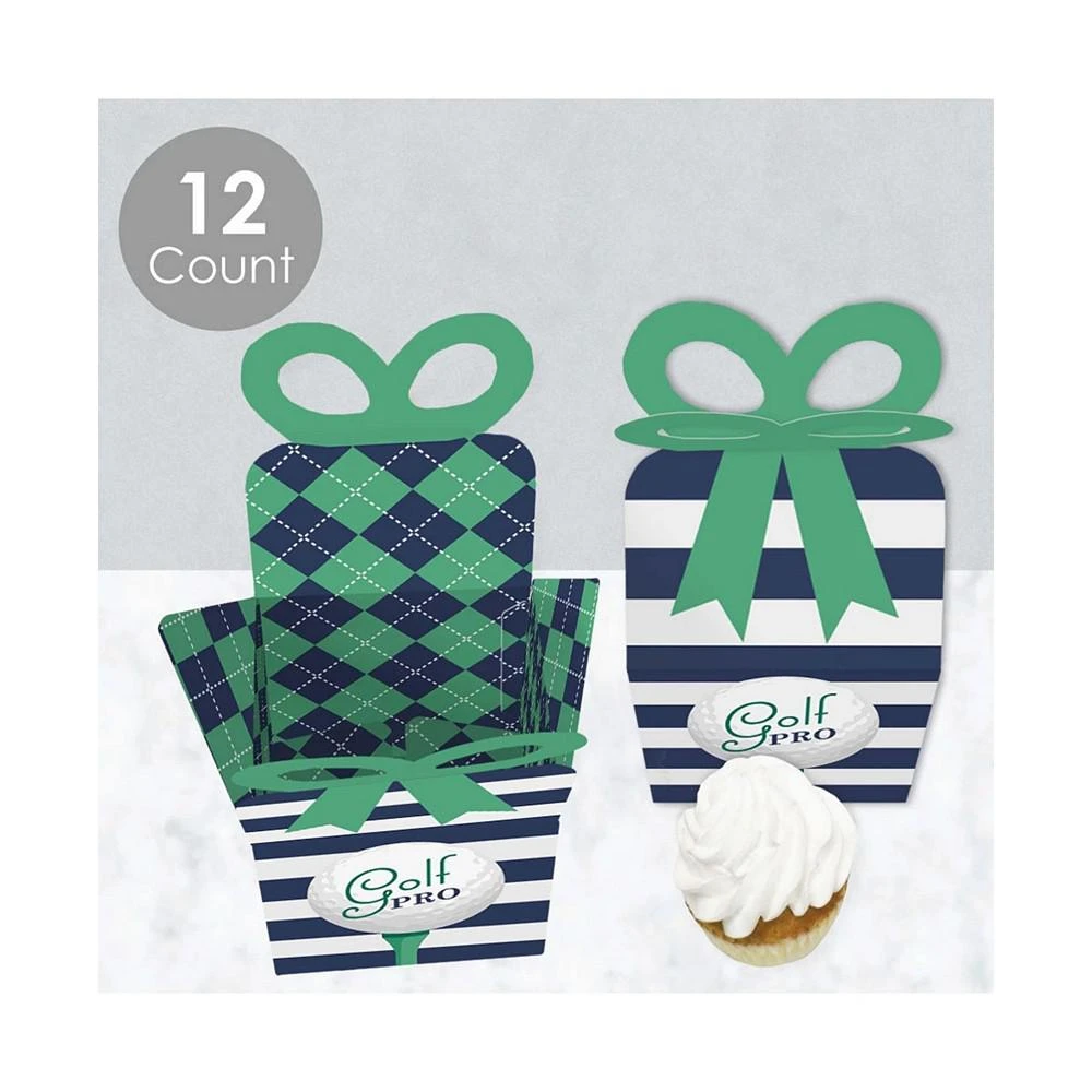 商品Big Dot of Happiness|Par-Tee Time - Golf - Square Favor Gift Boxes - Birthday or Retirement Party Bow Boxes - Set of 12,价格¥142,第3张图片详细描述