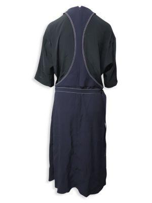 商品[二手商品] Marni|Marni Contrast Stitch Paneled Dress In Multicolor Viscose,价格¥4241,第4张图片详细描述