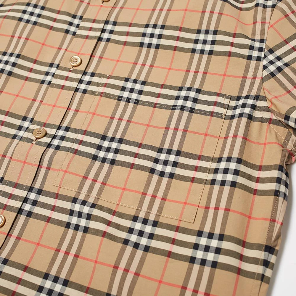 商品Burberry|Burberry Short Sleeve Simpson Check Shirt,价格¥3120,第3张图片详细描述