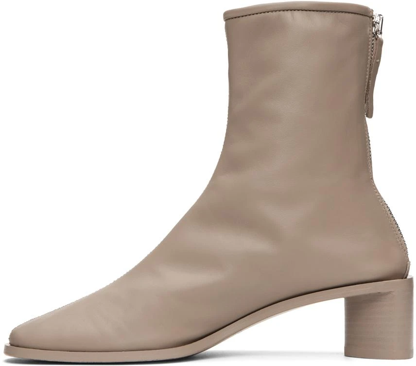 商品Acne Studios|Taupe Branded Ankle Boots,价格¥4961,第3张图片详细描述