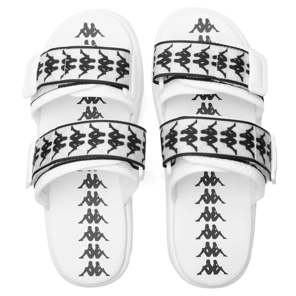 商品Kappa|222 Banda Aster 1 Sandals - White/Black,价格¥396,第4张图片详细描述