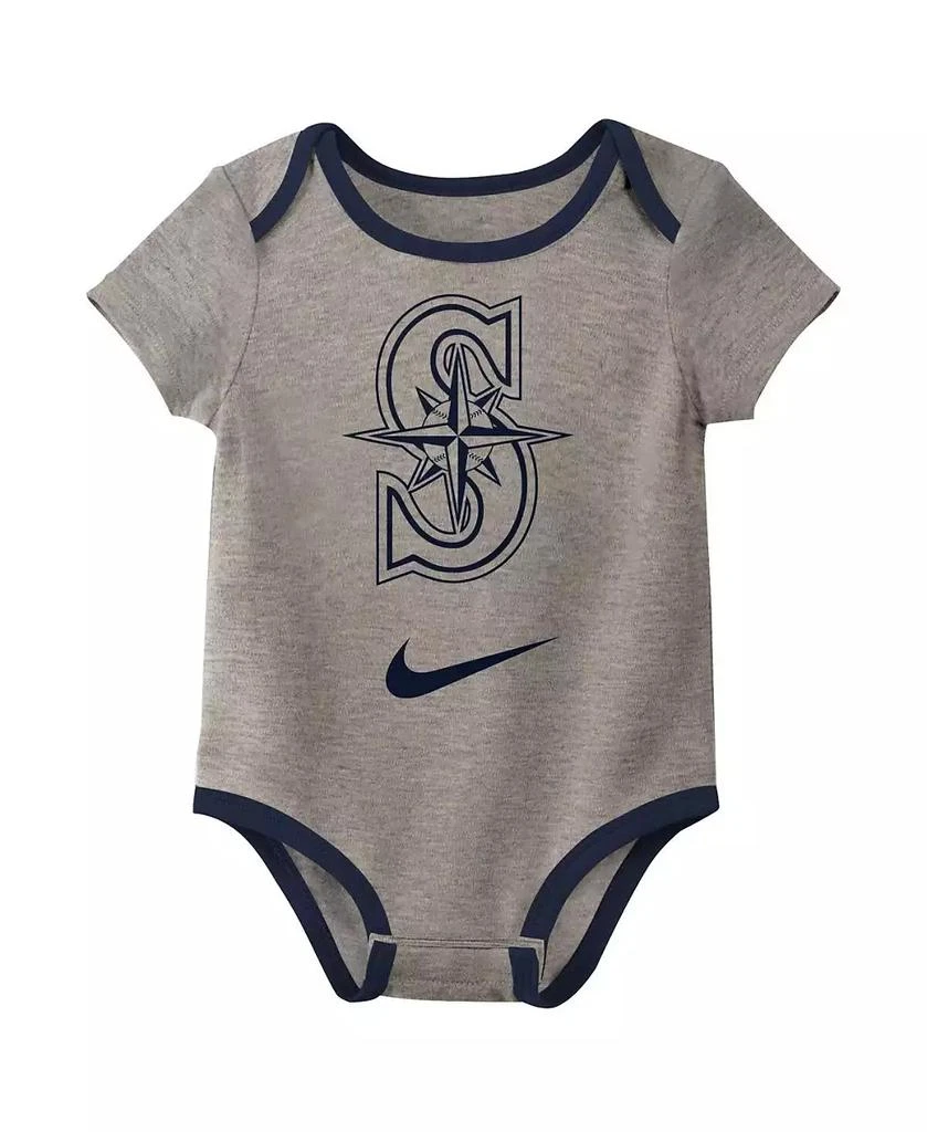 商品NIKE|Baby Boys and Girls Seattle Mariners Three-Pack Bodysuit Set,价格¥277,第4张图片详细描述