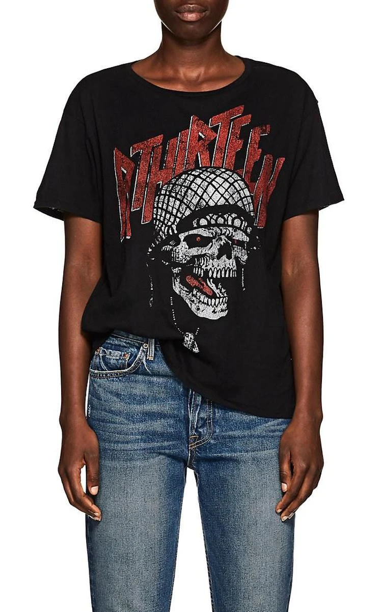 商品R13|Logo & Skull 印花短袖,价格¥725,第1张图片