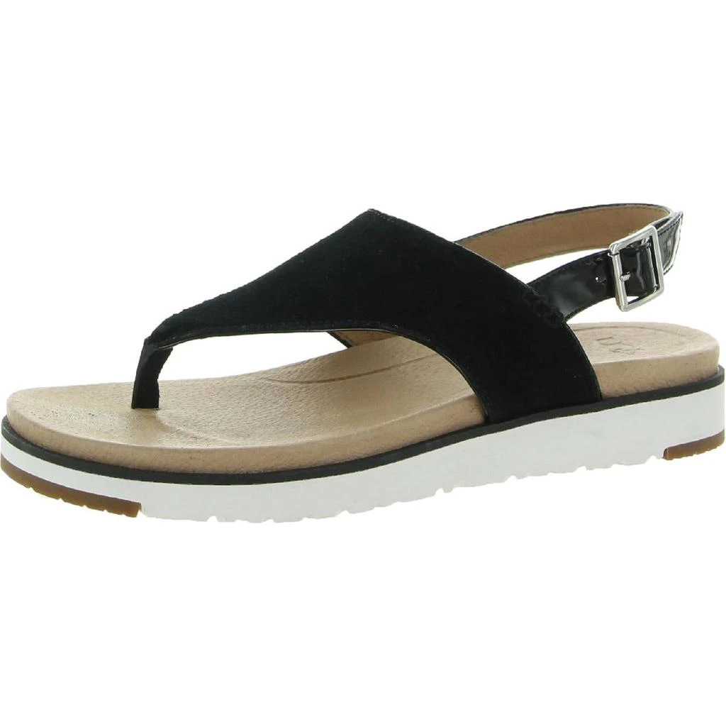 商品UGG|Ugg Womens Alessia Leather Thong Wedge Sandals,价格¥658,第1张图片