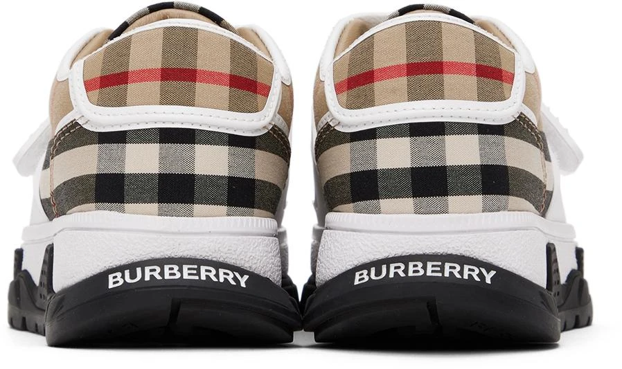 商品Burberry|驼色 Vintage Check 儿童运动鞋,价格¥2529,第2张图片详细描述