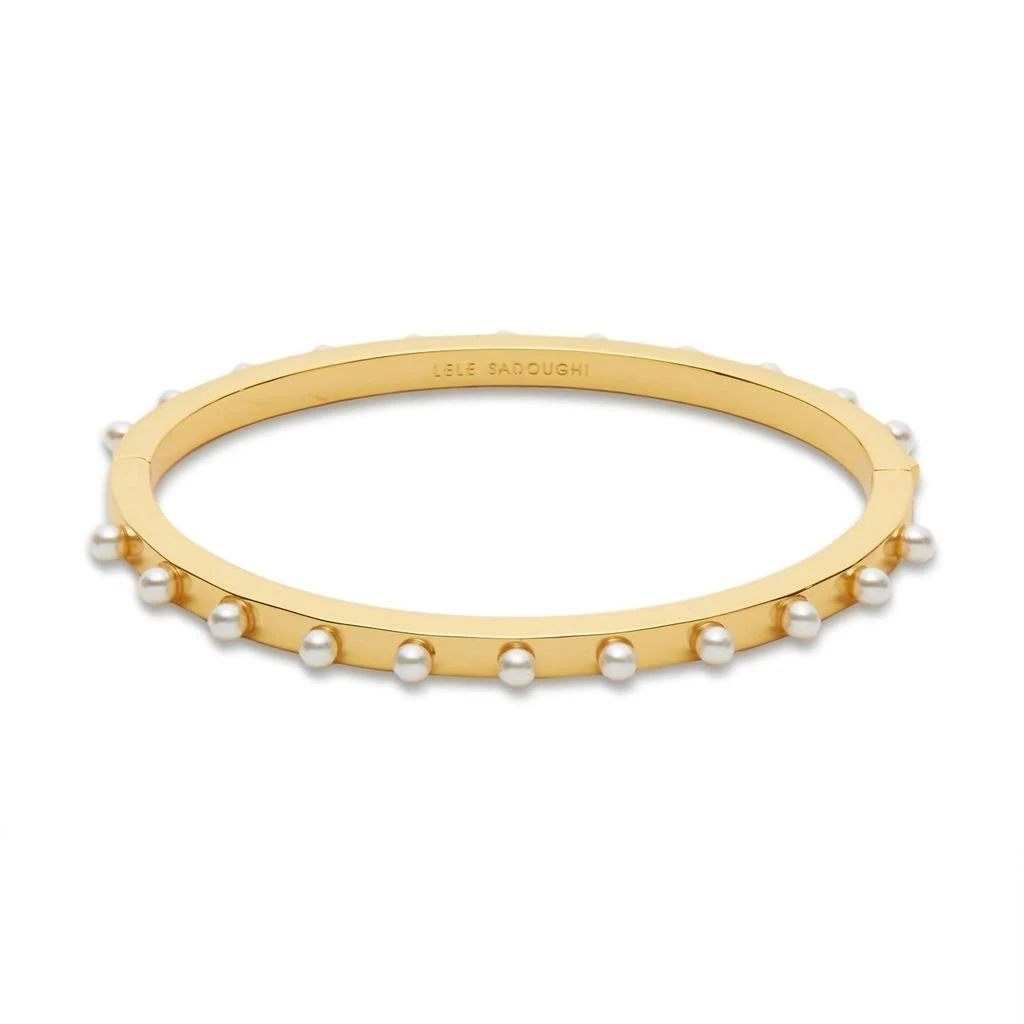 商品LELE SADOUGHI|Lele Sadoughi - Women's Pearl Hinge Bangle,价格¥753,第2张图片详细描述