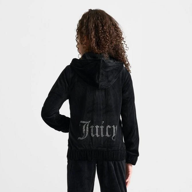 Girls' Juicy Couture Plush Velour Full-Zip Hoodie 商品