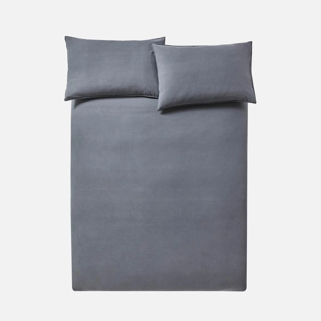 ïn home Washed Cotton Duvet Set - Dark Grey 商品