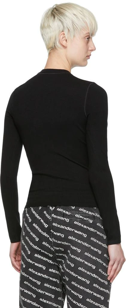 商品Alexander Wang|Black Viscose Long Sleeve T-Shirt,价格¥2420,第3张图片详细描述