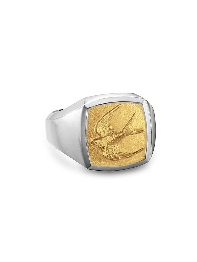 商品David Yurman|Waves Bird Pinky Ring in Sterling Silver,价格¥6620,第1张图片