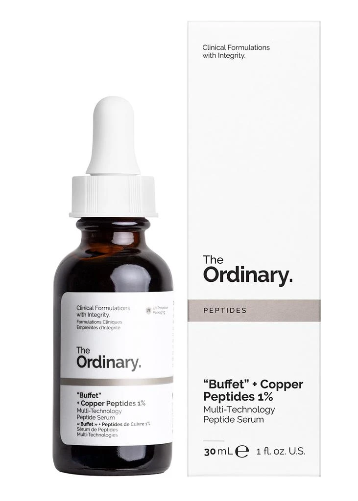 商品The Ordinary|十全大补+1%蓝铜胜肽修护精华 30ml “Buffet” + Copper Peptides 1% 30ml,价格¥298,第2张图片详细描述