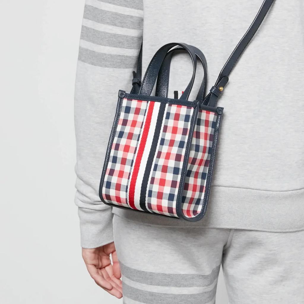 商品Thom Browne|Thom Browne Women's Mini Tote Shoulder Strap & Webbing - Multi,价格¥5061,第4张图片详细描述