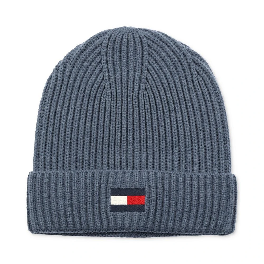 商品Tommy Hilfiger|Men's Fisherman Ribbed-Knit Logo Beanie,价格¥209,第5张图片详细描述