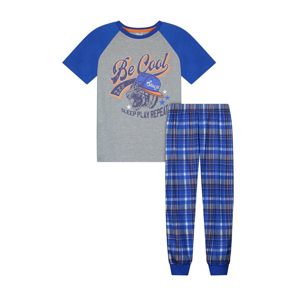 Big Boys T-shirt and Jogger Pants Pajama Set, 2 Piece商品第1张图片规格展示