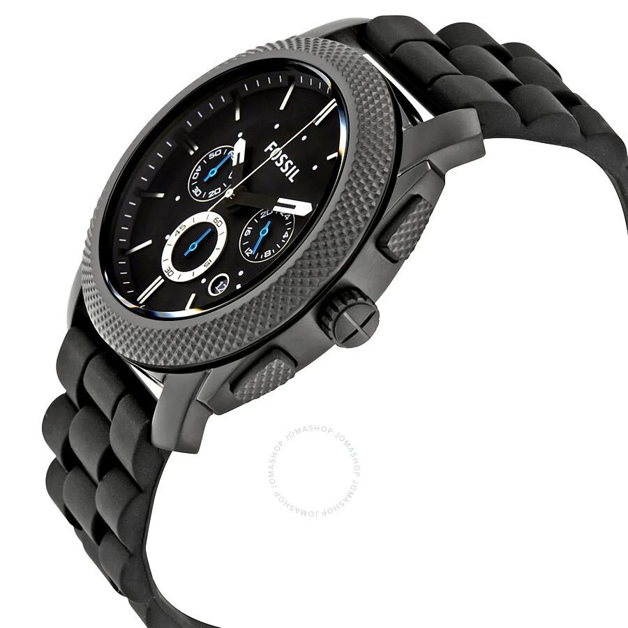 商品Fossil|Machine Chronograph Black Dial Black Silicone Men's Watch FS4487,价格¥566,第2张图片详细描述