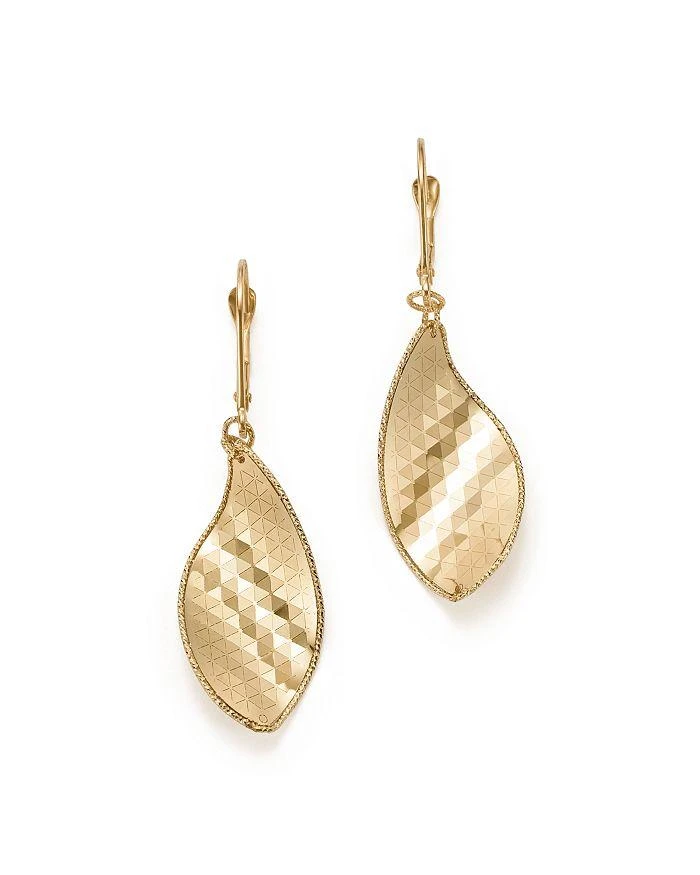 商品Bloomingdale's|Geometric Leaf Earrings in 14K Yellow Gold - Exclusive,价格¥2237,第1张图片