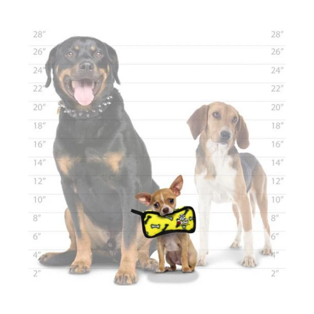 商品Tuffy|Jr Bone2 Yellow Bone, Dog Toy,价格¥125,第3张图片详细描述