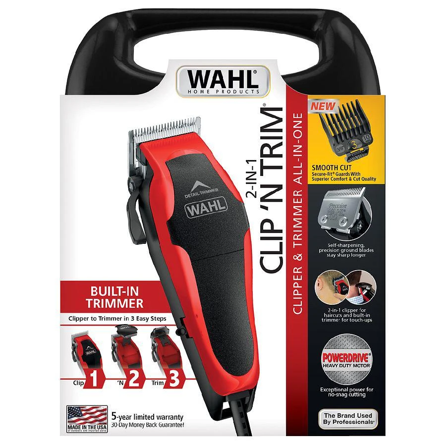 商品WAHL|Wahl 理发+修剪器2合1套装,带自磨刀片 型号79900-1501,价格¥327,第1张图片