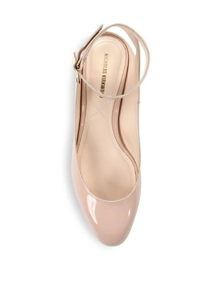 商品Nicholas Kirkwood|Lola Pearl Patent Leather Ankle Strap Ballet Flats,价格¥2173,第4张图片详细描述