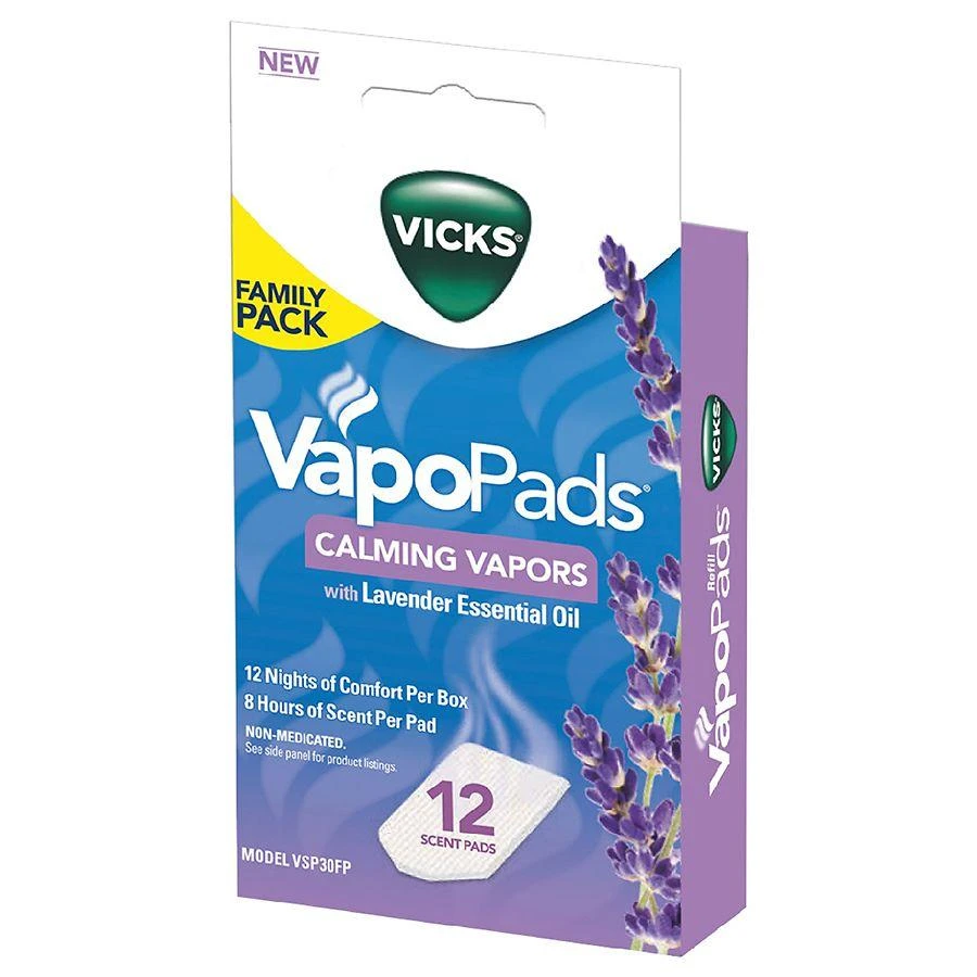 商品Vicks|Vapor Pads Lavender Family Pack 12ct Lavender,价格¥113,第1张图片