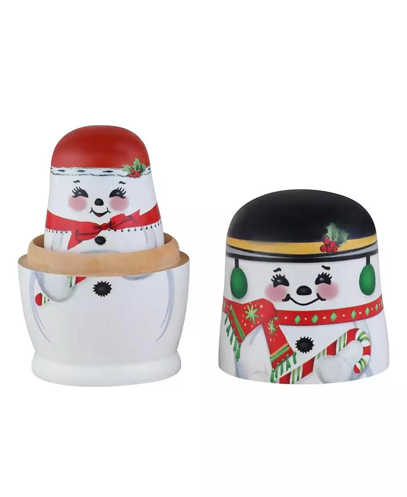 商品Mr. Christmas|Snowman Family Nesting Wood Figurines, Set of 5,价格¥258,第5张图片详细描述