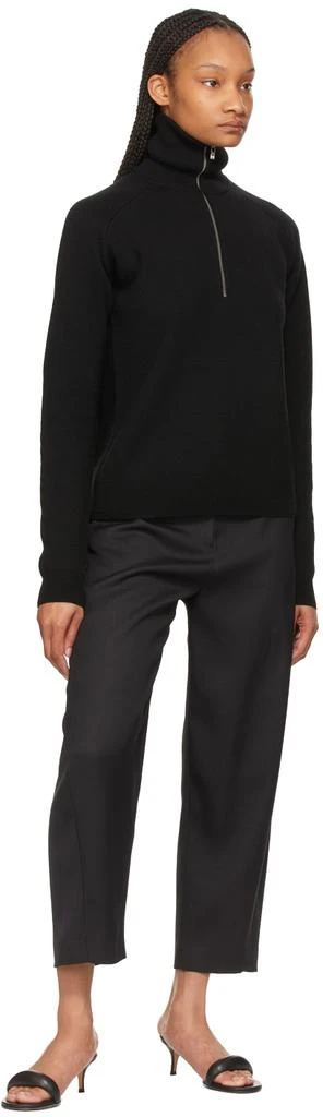 商品Totême|Black Merino Half-Zip Sweater,价格¥1676,第4张图片详细描述