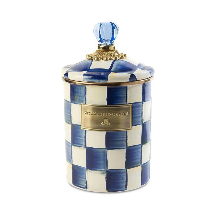 商品MacKenzie-Childs|Royal Check Canister - Medium,价格¥820,第1张图片