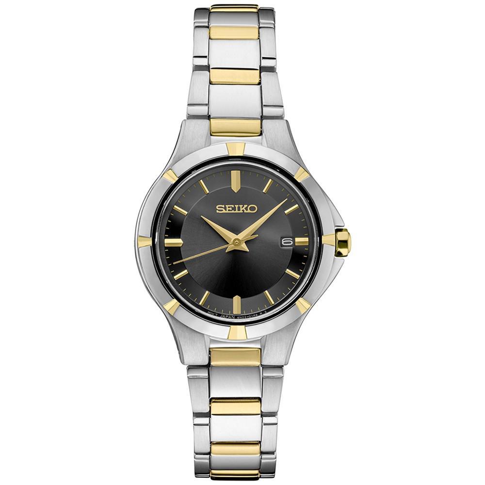 商品Seiko|Women's Essential Two Tone Stainless Steel Bracelet Watch 27mm,价格¥1775,第1张图片