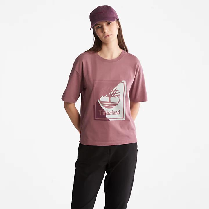 Logo Graphic T-Shirt for Women in Pink商品第1张图片规格展示