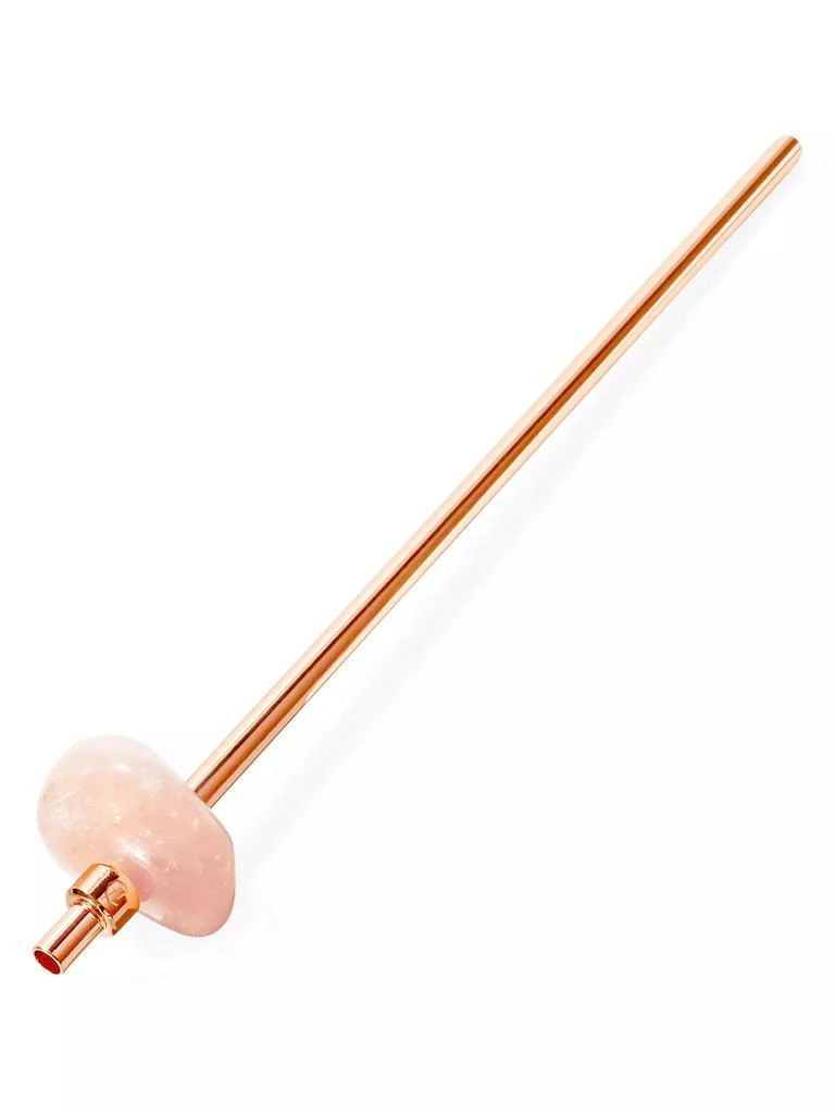 商品Gem-Water|Rose Quartz Crystal Stainless Steel Straw,价格¥300,第2张图片详细描述