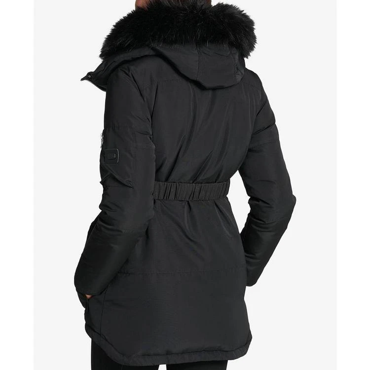 商品DKNY|Faux-Fur-Collar Hooded Belted Puffer Coat,价格¥1123,第2张图片详细描述