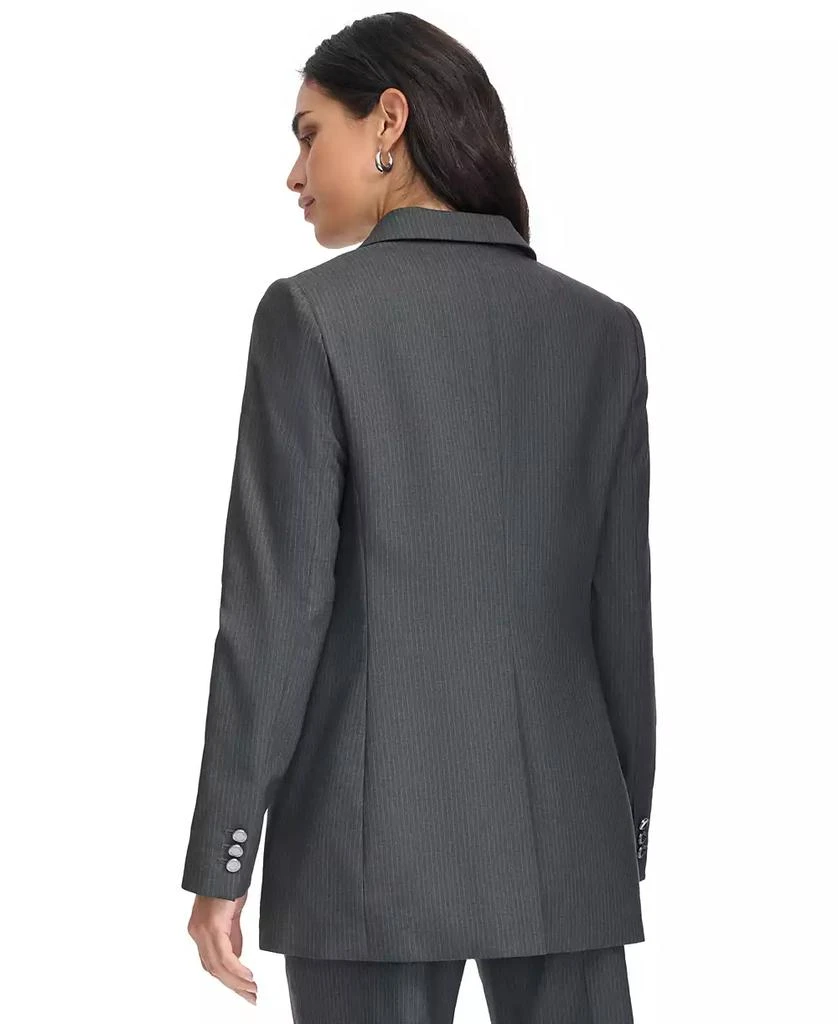 商品Calvin Klein|Women's Pinstripe One-Button Blazer,价格¥535,第2张图片详细描述