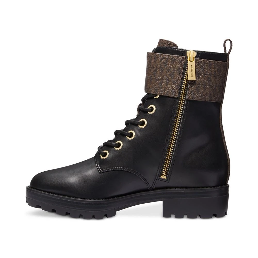 商品Michael Kors|Women's Rory Lace-Up Signature Strap Ankle Booties,价格¥524,第4张图片详细描述